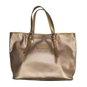 Longchamp | Gold Large Tote Everyday Tote Handbag Purse Metallic